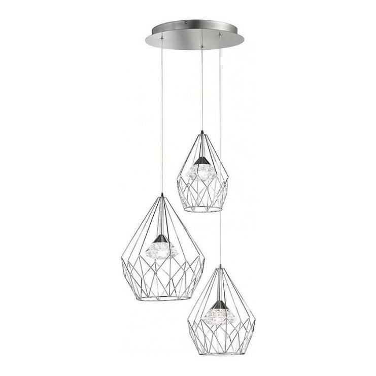Wofi 12067 - Candelabro suspenso LED com regulação AMY 3xLED/8W/230V