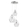 Wofi 12067 - Candelabro suspenso LED com regulação AMY 3xLED/8W/230V