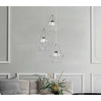 Wofi 12067 - Candelabro suspenso LED com regulação AMY 3xLED/8W/230V