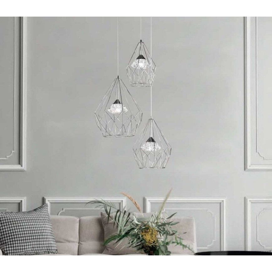 Wofi 12067 - Candelabro suspenso LED com regulação AMY 3xLED/8W/230V