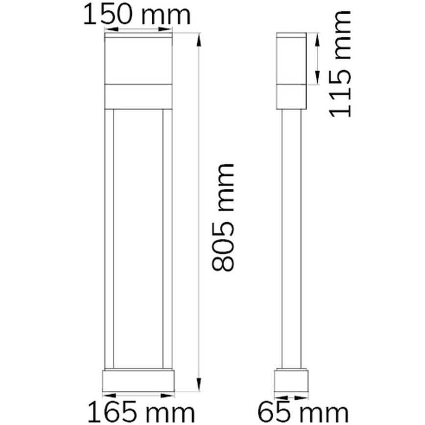 Wofi 12226 - Número de casa LED DIEGO LED/10,5W/230V 3000K IP54