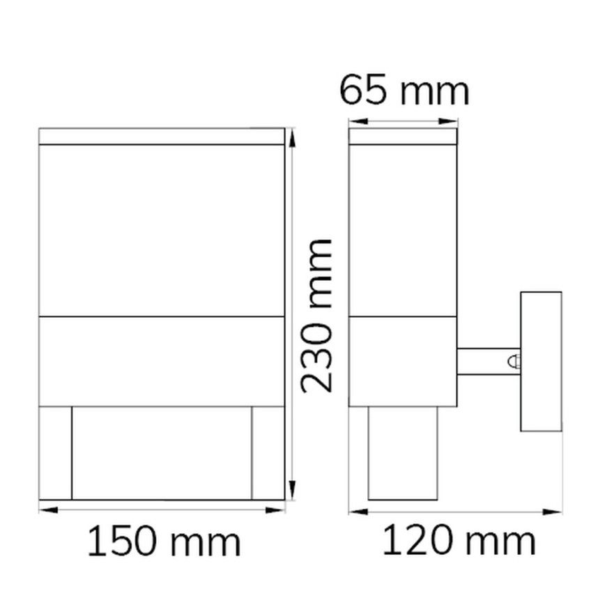 Wofi 12227 - Número de casa LED DIEGO LED/10,5W/230V 3000K IP54