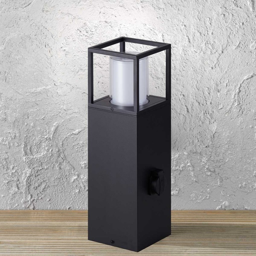 Wofi 12233 - Candeeiro exterior LED com tomada FILIA LED/8,5W/230V IP54 50 cm SCHUKO