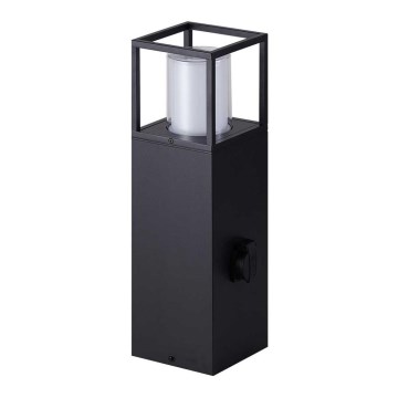 Wofi 12233 - Candeeiro exterior LED com tomada FILIA LED/8,5W/230V IP54 50 cm SCHUKO