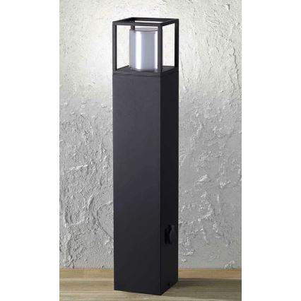 Wofi 12234 - Candeeiro exterior LED com tomada FILIA LED/8,5W/230V IP54 80 cm SCHUKO