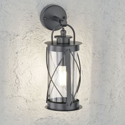 Wofi 12238 - Iluminação de parede exterior DELIAN 1xE27/10W/230V IP54