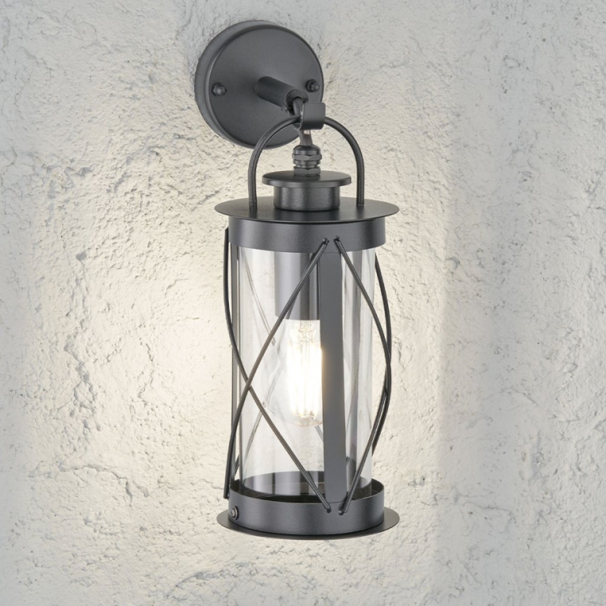 Wofi 12238 - Iluminação de parede exterior DELIAN 1xE27/10W/230V IP54