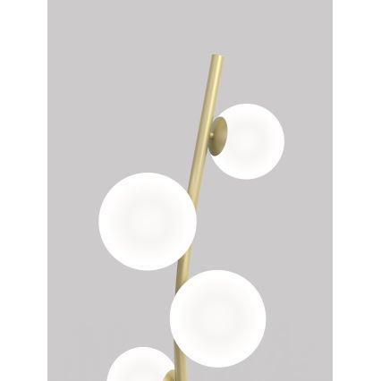 Wofi 3014-901 - Candeeiro de chão LED NANCY 9xG9/3,5W/230V dourada/branco