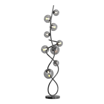 Wofi 3014-905 - Candeeiro de chão LED NANCY 9xG9/3,5W/230V preto cromado