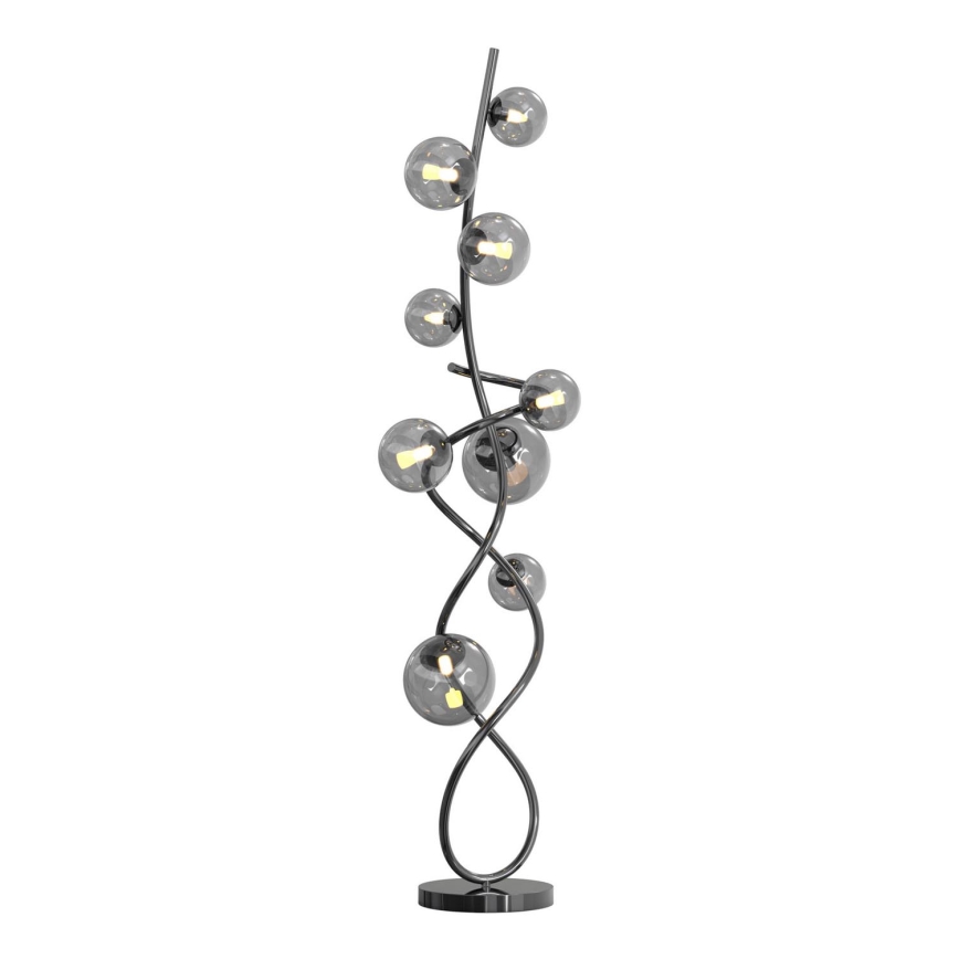 Wofi 3014-905 - Candeeiro de chão LED NANCY 9xG9/3,5W/230V preto cromado