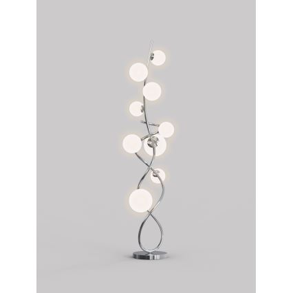 Wofi 3014-907 - Candeeiro de chão LED NANCY 9xG9/3,5W/230V cromado brilhante