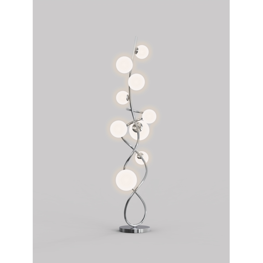 Wofi 3014-907 - Candeeiro de chão LED NANCY 9xG9/3,5W/230V cromado brilhante