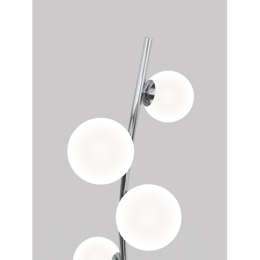 Wofi 3014-907 - Candeeiro de chão LED NANCY 9xG9/3,5W/230V cromado brilhante
