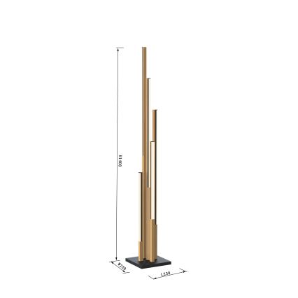 Wofi 3032-506 - Candeeiro de chão LED com regulação CATANIA LED/24W/230V