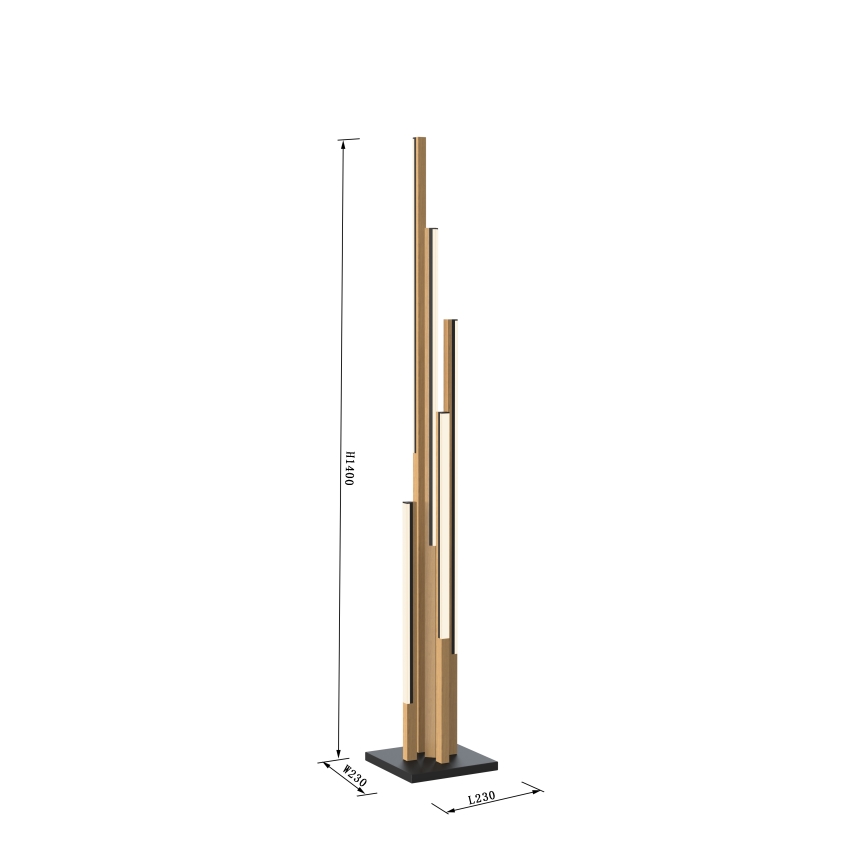 Wofi 3032-506 - Candeeiro de chão LED com regulação CATANIA LED/24W/230V