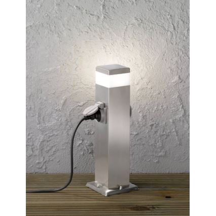 Wofi 3054.01.97.7000 - Candeeiro exterior LED com 2 tomadas TARA LED/7W/230V IP44 SCHUKO
