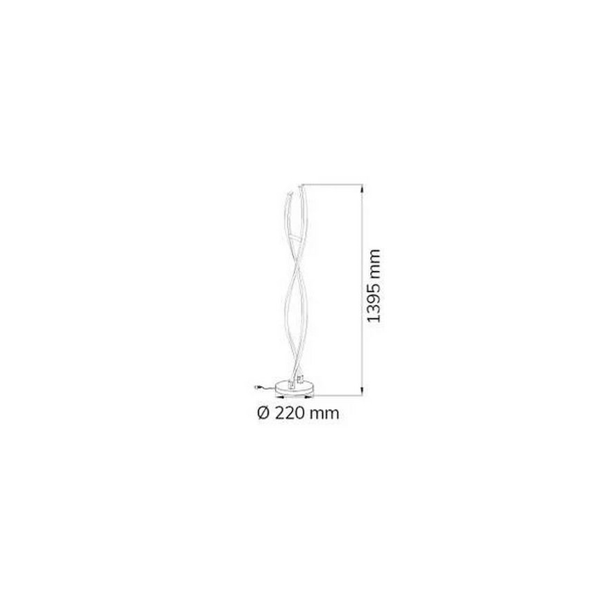 Wofi 3152.02.01.6000 - Candeeiro de chão LED com regulação IDANA 2xLED/14W/230V