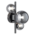 Wofi 4014.03.24.9000 - Iluminação de parede LED VILLA 3xG9/3W/230V preto/cromado brilhante