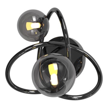 Wofi 4014-205 - Iluminação de parede LED NANCY 2xG9/3,5W/230V preto/cromado brilhante