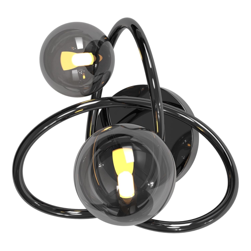 Wofi 4014-205 - Iluminação de parede LED NANCY 2xG9/3,5W/230V preto/cromado brilhante