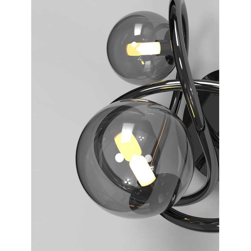 Wofi 4014-205 - Iluminação de parede LED NANCY 2xG9/3,5W/230V preto/cromado brilhante