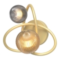 Wofi 4015-204 - Iluminação de parede LED METZ 2xG9/3,5W/230V dourada/cinzento