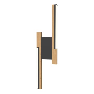 Wofi 4031-206- Iluminação de parede LED com regulação PALERMO 11W/230V castanho/preto
