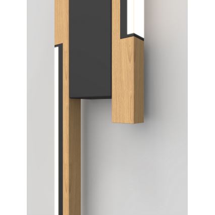 Wofi 4031-206- Iluminação de parede LED com regulação PALERMO 11W/230V castanho/preto