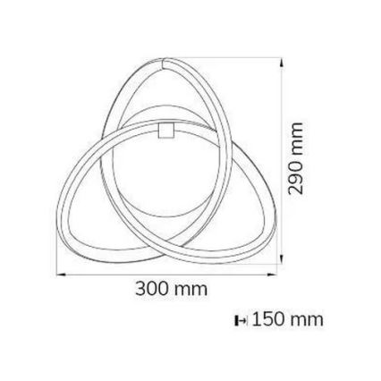 Wofi 4134.01.88.9000 - Iluminação de parede LED INDIGO LED/14W/230V