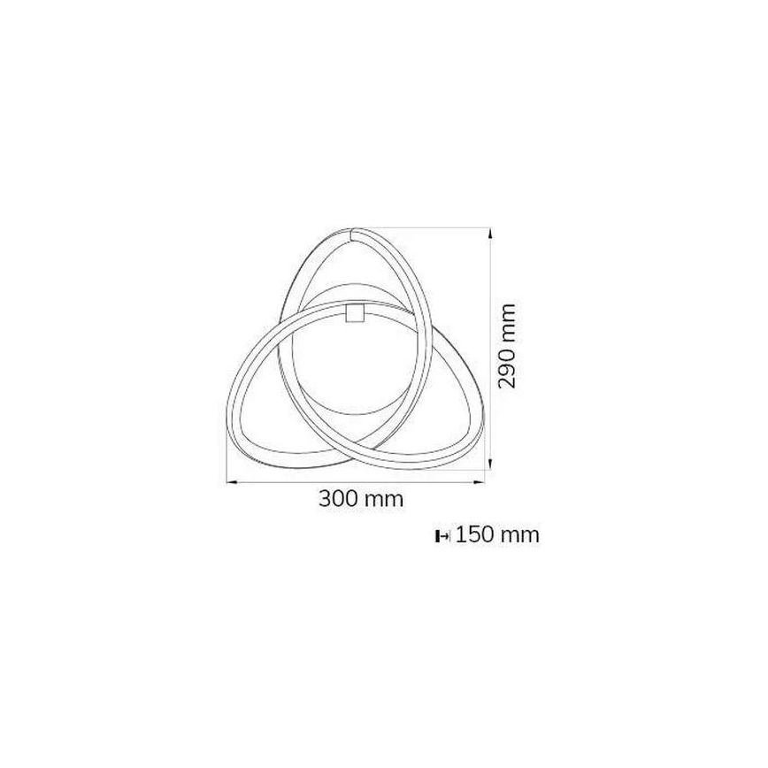 Wofi 4134.01.88.9000 - Iluminação de parede LED INDIGO LED/14W/230V