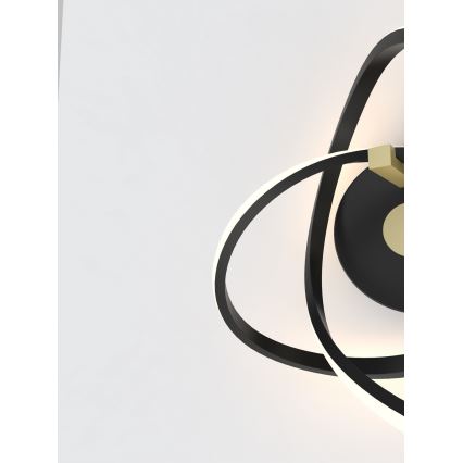Wofi 4134-104 - Iluminação de parede LED INDIGO LED/14W/230V preto/dourada