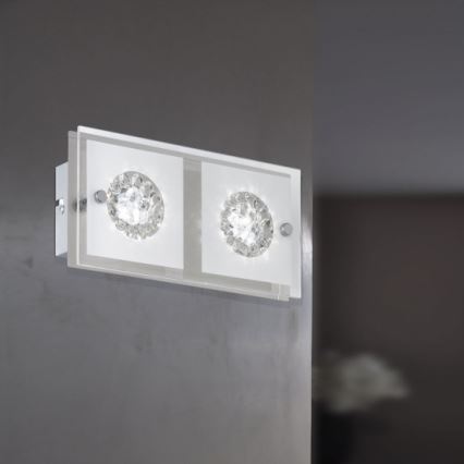 Wofi 4272.02.01.0000 - Iluminação de parede LED REIMS 2xLED/4W/230V