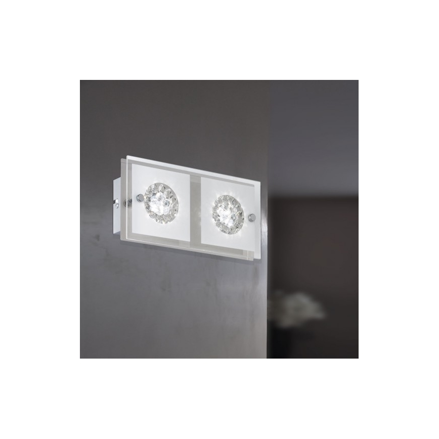 Wofi 4272.02.01.0000 - Iluminação de parede LED REIMS 2xLED/4W/230V