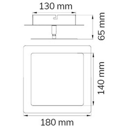 Wofi 451401709000 - Iluminação de parede LED FEY LED/8W/230V cromado mate