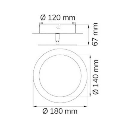 Wofi 451701709000 - Iluminação de parede LED SLIGO LED/6W/230V cromado mate