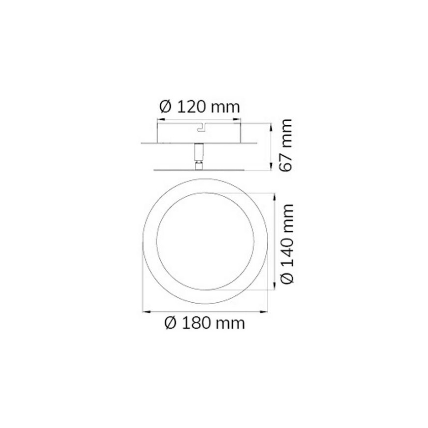 Wofi 451701709000 - Iluminação de parede LED SLIGO LED/6W/230V cromado mate