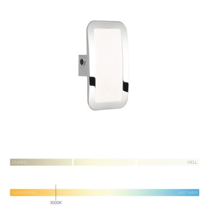 Wofi 4526.01.01.6000 - Iluminação de parede LED com regulação SAGA LED/8W/230V
