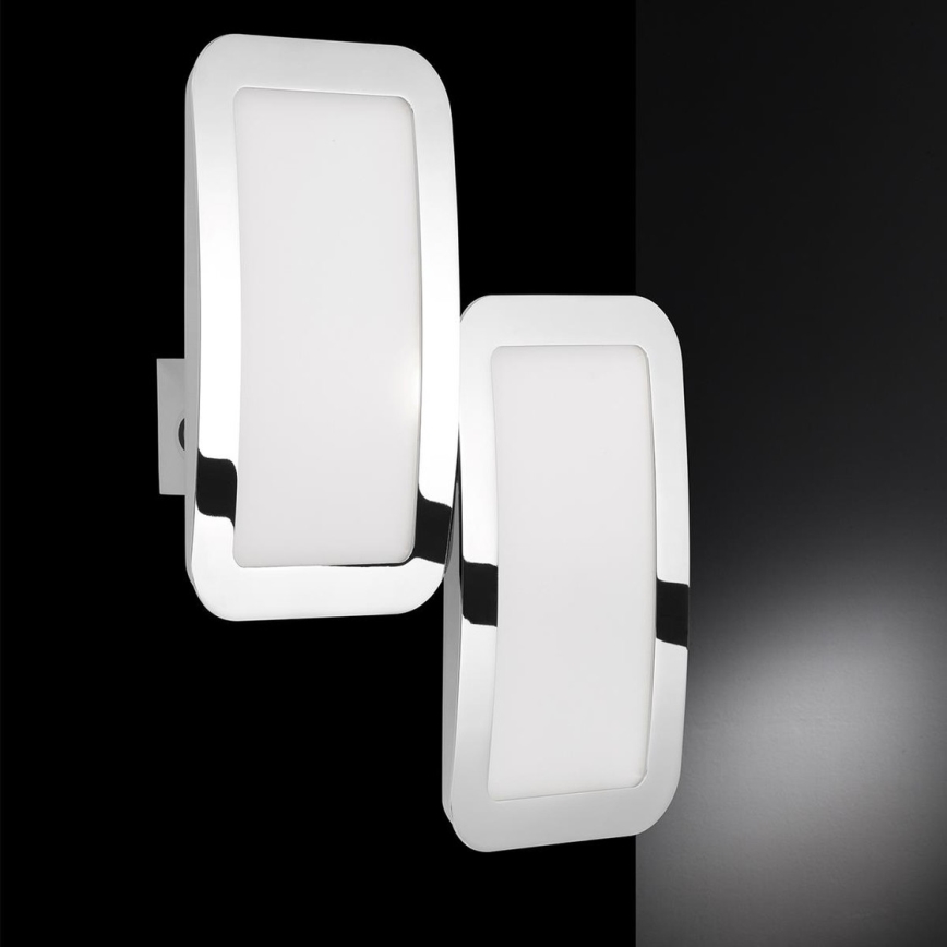Wofi 4526.02.01.6000 - CONJUNTO 2x Iluminação de parede LED com regulação SAGA LED/8W/230V