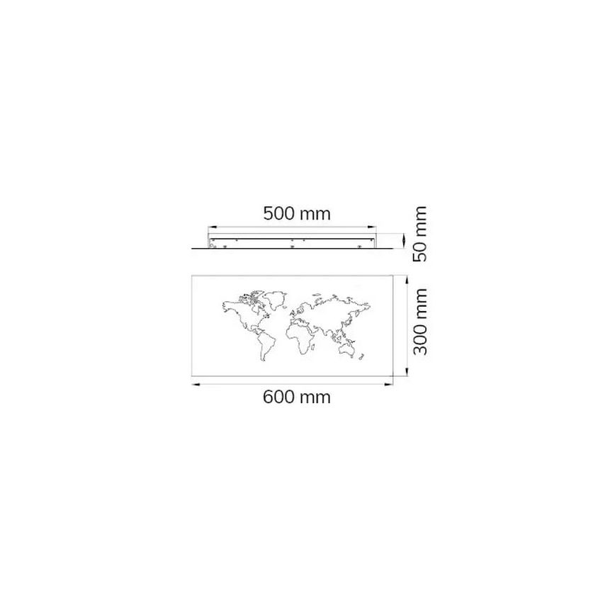 Wofi 4556.01.50.9600 - Iluminação de parede decorativa LED LINDA LED/26W/230V 3000K