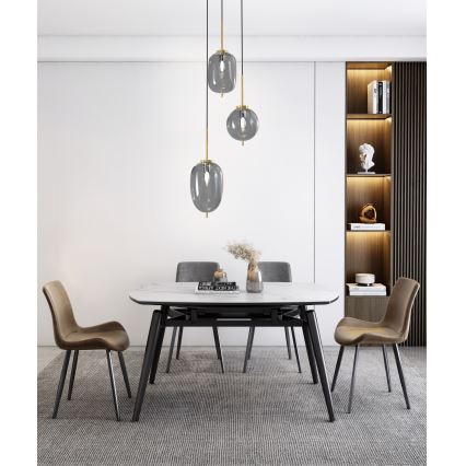 Wofi 5007-302 - Candelabro suspenso BELLEVILLE 3xE14/40W/230V preto/dourada