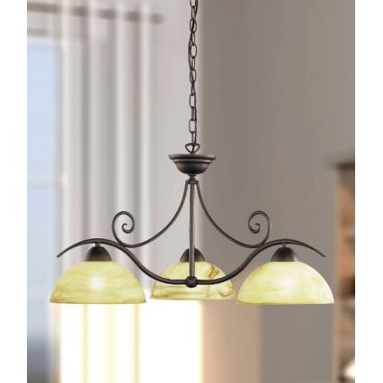 Wofi 5128.03.09.0000 - Candelabro suspenso LACCHINO 3xE27/60W/230V