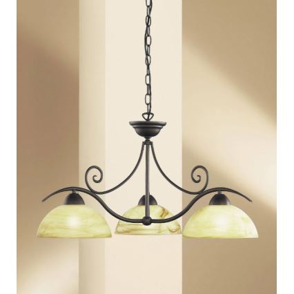 Wofi 5128.03.09.0000 - Candelabro suspenso LACCHINO 3xE27/60W/230V
