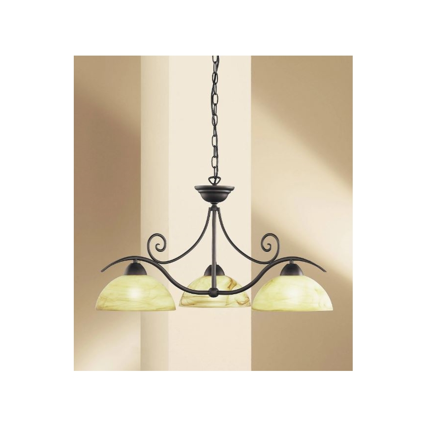 Wofi 5128.03.09.0000 - Candelabro suspenso LACCHINO 3xE27/60W/230V