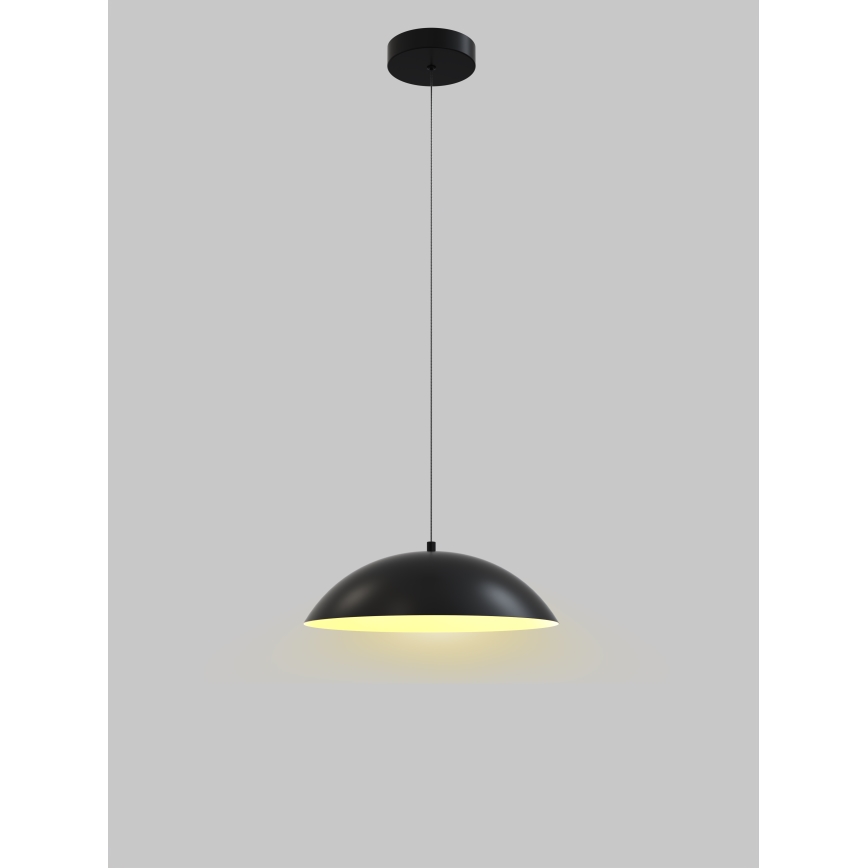 Wofi 6001-104 - Candelabro suspenso LED com regulação ROSCOFF LED/19W/230V preto/dourada