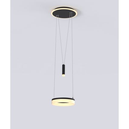 Wofi 6054-302 - Candelabro suspenso LED com regulação JESSE LED/15,5W/230V preto