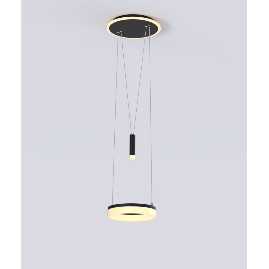 Wofi 6054-302 - Candelabro suspenso LED com regulação JESSE LED/15,5W/230V preto