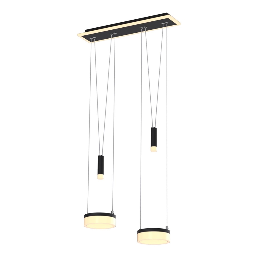 Wofi 6054-502 - Candelabro suspenso LED com regulação JESSE LED/21W/230V preto