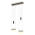 Wofi 6054-502 - Candelabro suspenso LED com regulação JESSE LED/21W/230V preto