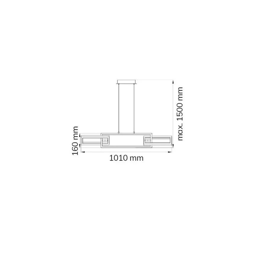 Wofi 6133.03.64.9000 - Candelabro suspenso LED com regulação MURIEL LED/26W/230V