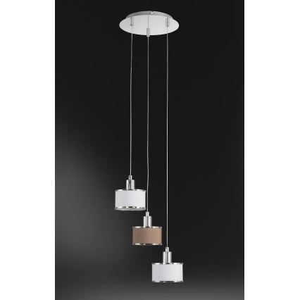 Wofi 619903019000 - Candelabro suspenso CIARA 3xE14/28W/230V